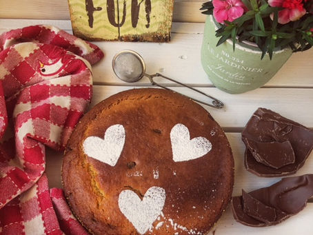 Torta allo yogurt greco e cioccolato