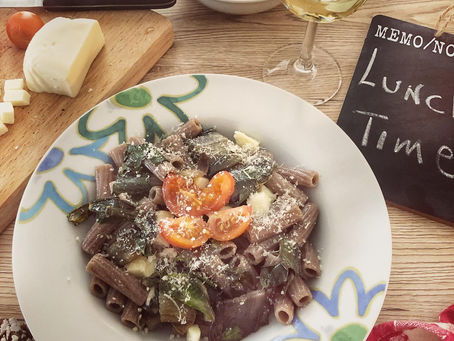 Pasta Coste e mozzarella