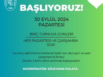 Briç Turnuva Günleri Başlıyor!