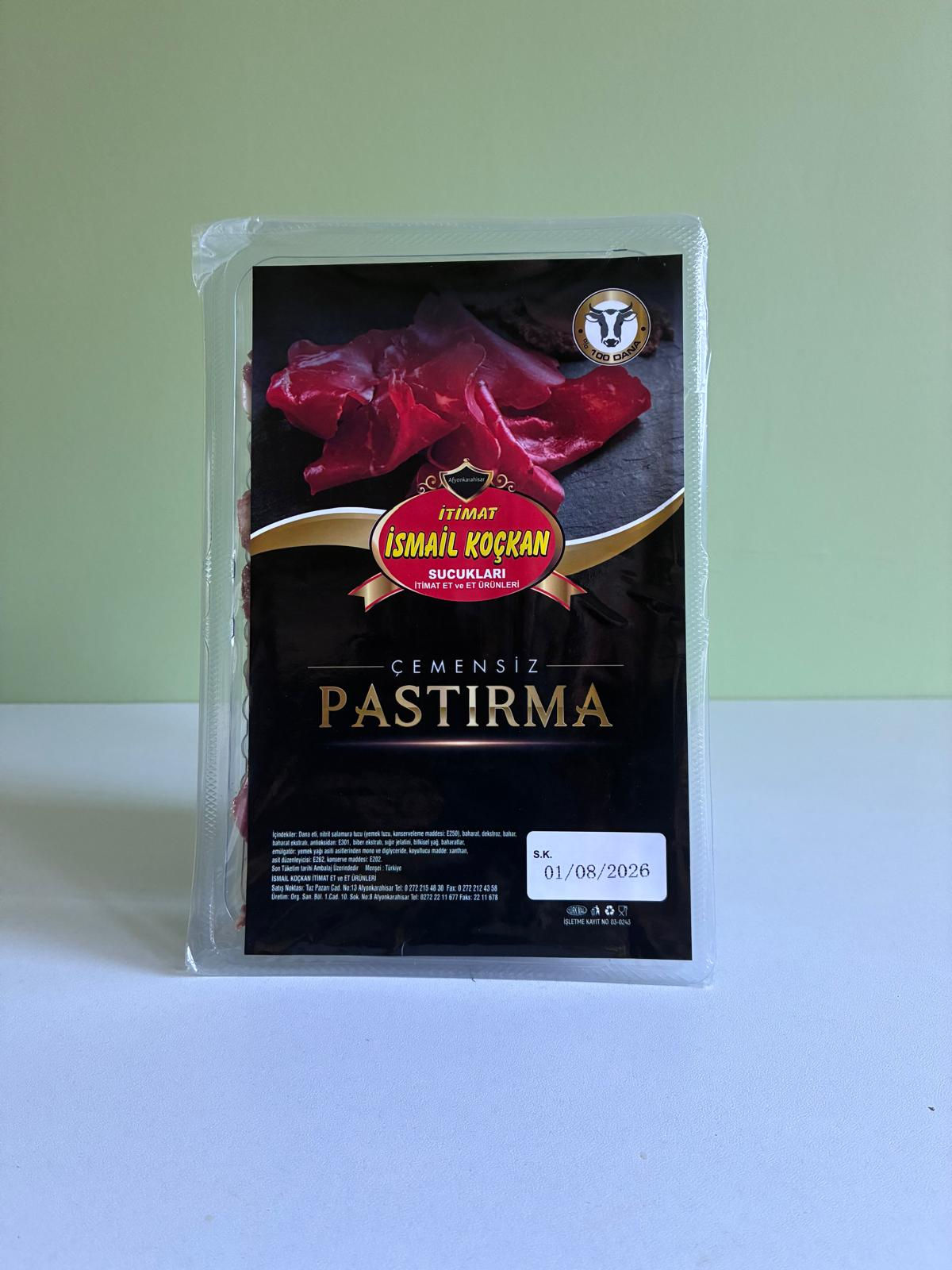 AFYON İTİMAT PASTIRMA 200 gr çemensiz