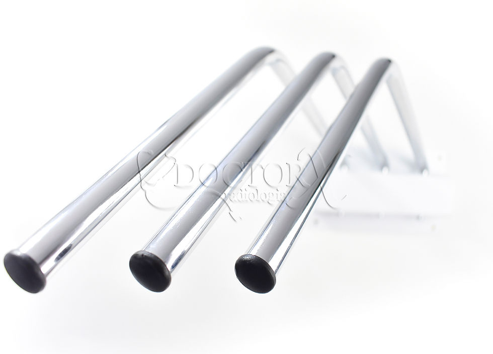 Miniatura: Porta Avental tipo Cabide Basculante para 3 Aventais de Chumbo