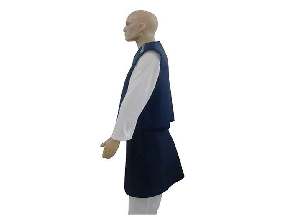 Conjunto saia e blusa de Tungstênio 0,50mm Pb