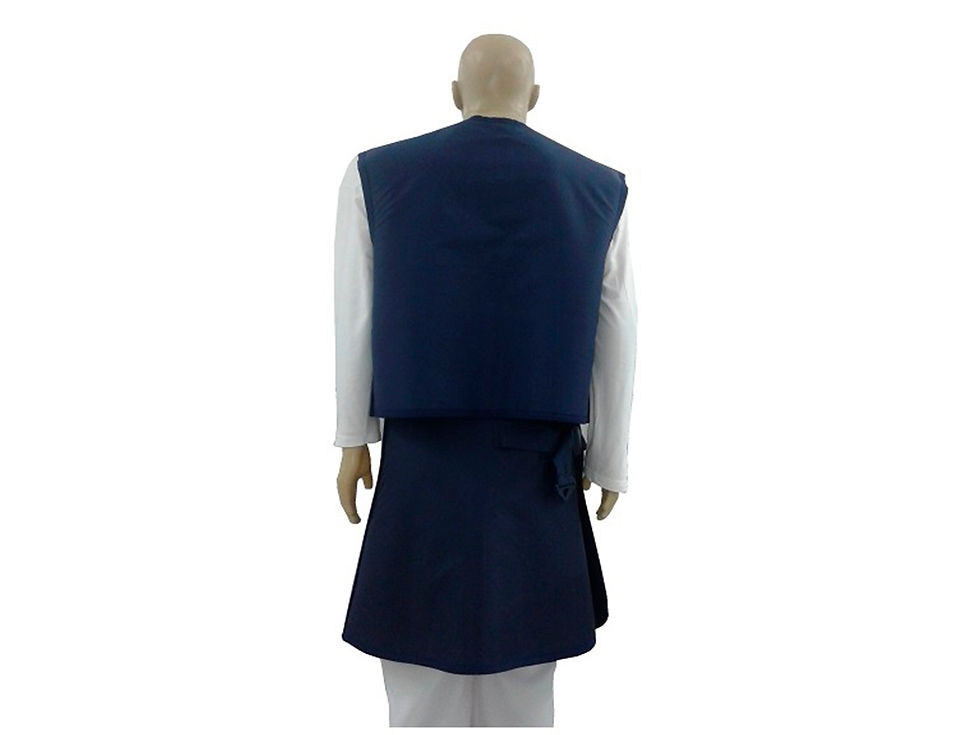 Conjunto saia e blusa de Tungstênio 0,50mm Pb