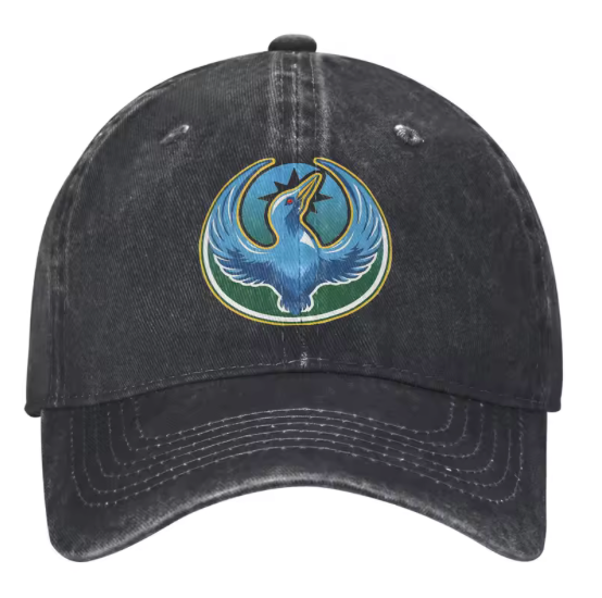 Minnesota Flag Rebel Loon baseball cap with distressed washed finish