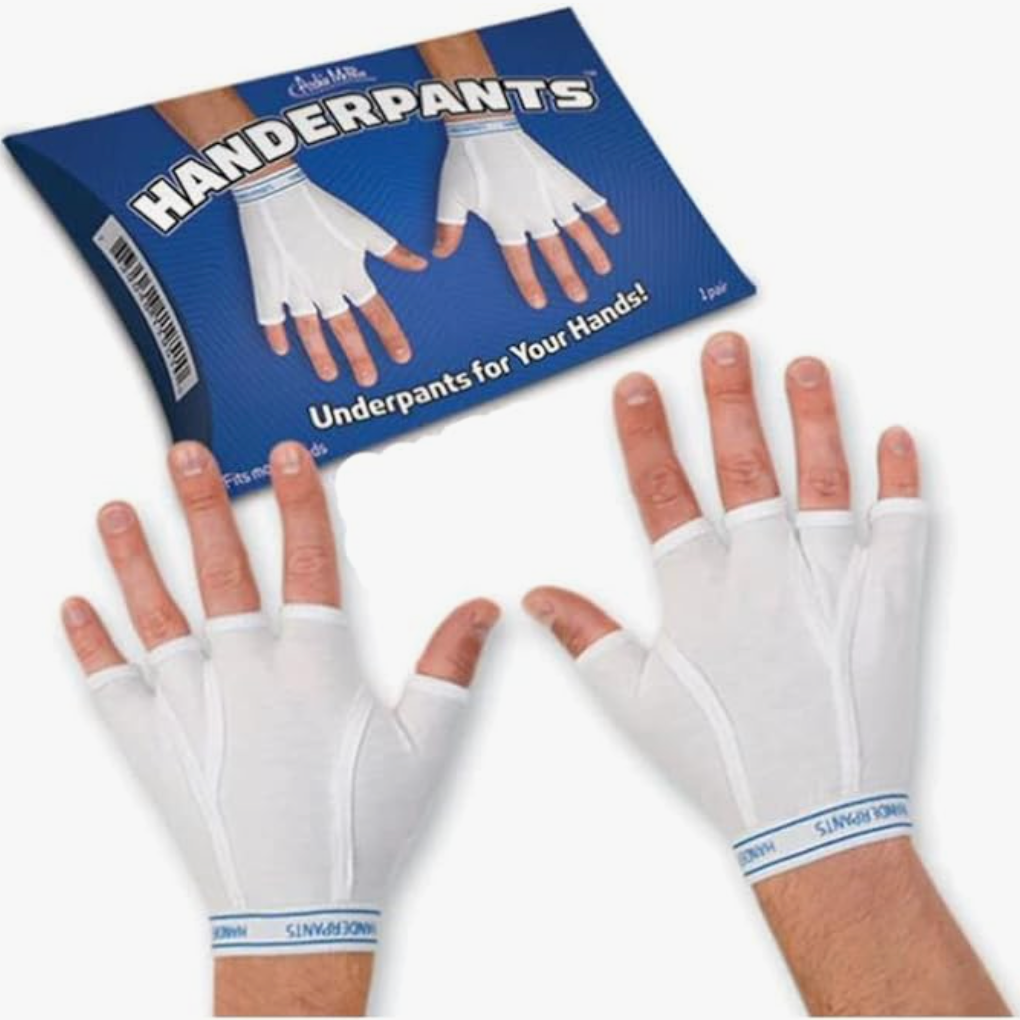 Whitey Tighties for Hands Mini Underwear Gloves Funny Gag Gift