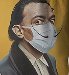 Funny Bag With Dali Wearing a Mask
