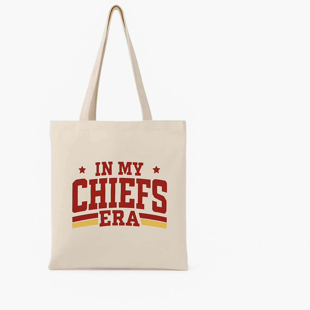 Taylor Swift Chiefs Era Tote Bag – Kansas City Fan Gift & Swiftie Accessory