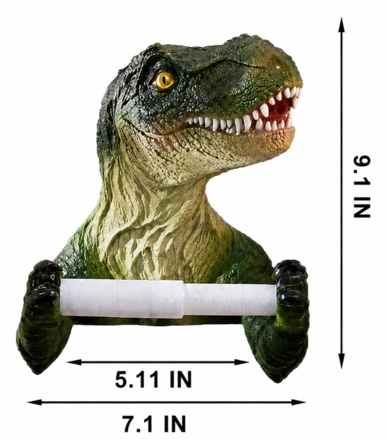 Thumbnail: Dinosaur Bathroom TP Holder - Grin and Bare It