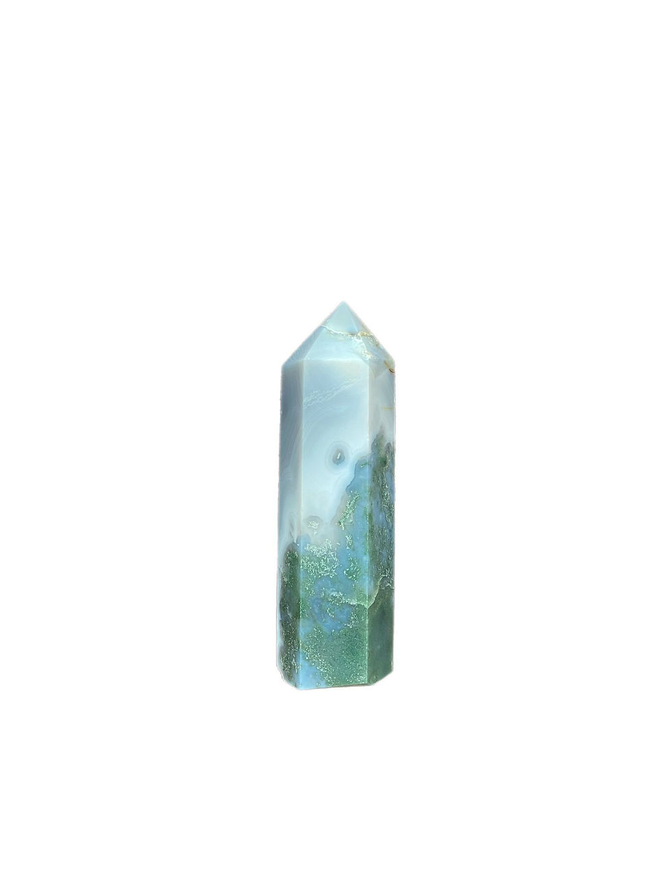 Thumbnail: Moss agate tower A- 9cm