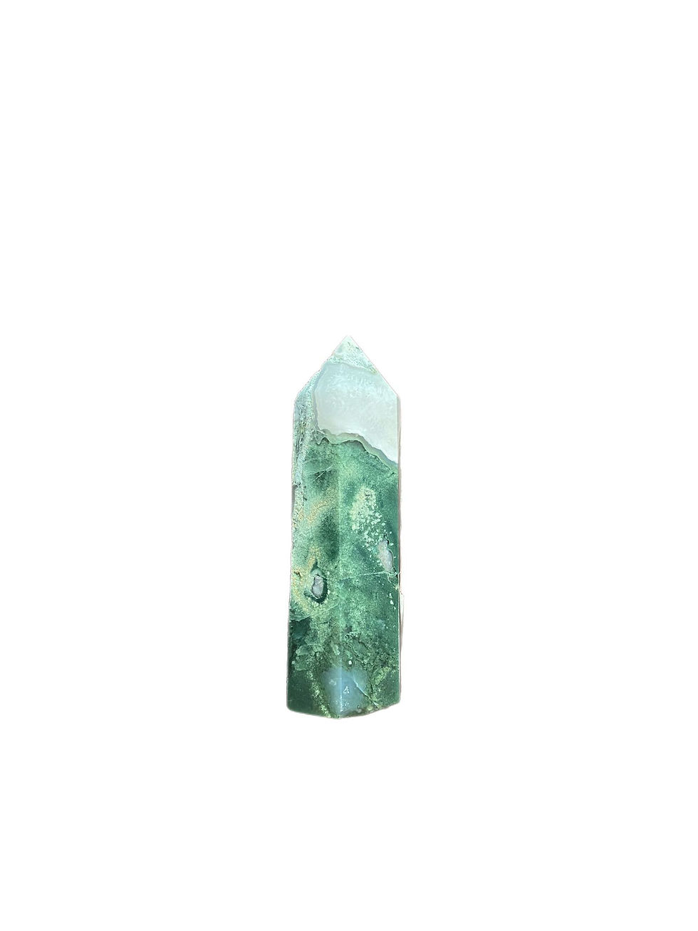 Thumbnail: Moss agate tower D- 8.5cm