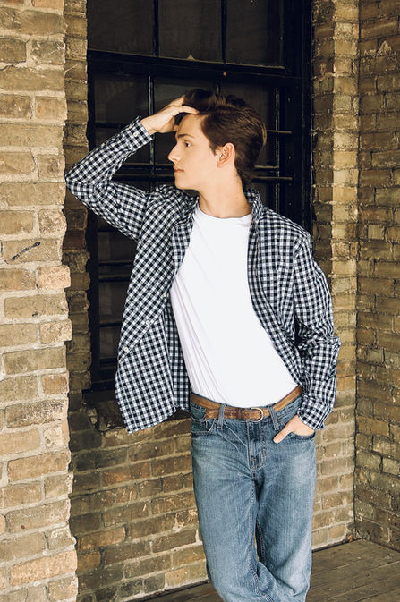 High school senior picture of Twin Cities native Spencer Harrison Levin. Photographed by Bonni Allen.