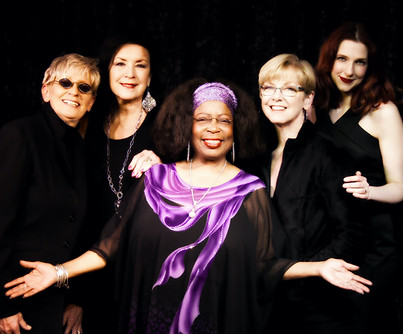 Musician portrait in the Twin Cities of the Divas of Disco - Lori Dokken, Patty Peterson, Debbie Duncan, Judy Vinar, and Rachel Holder-Henn.