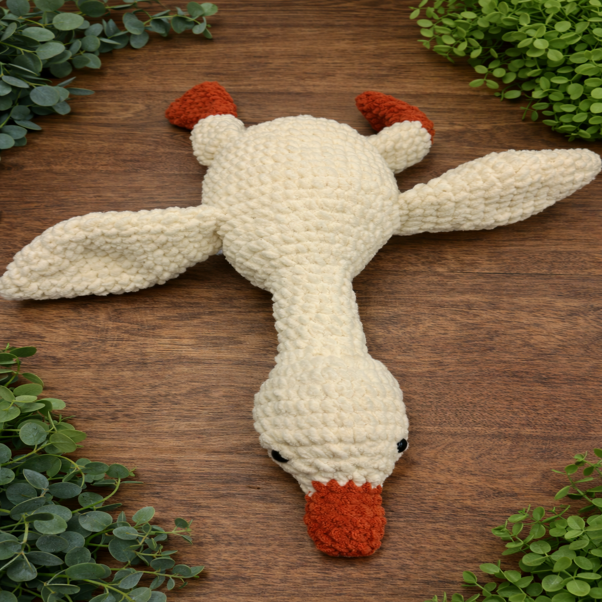 Large crochet Goose Plushie