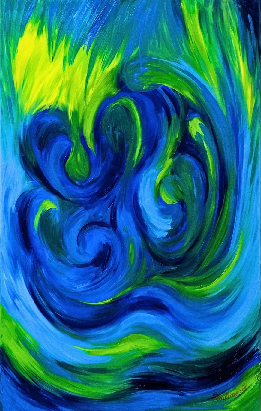 "Polpo" olio su tela cm 82x118