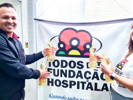 Supermercado Zé Silva se compromete na doação de óleo de cozinha mensalmente a Fundação