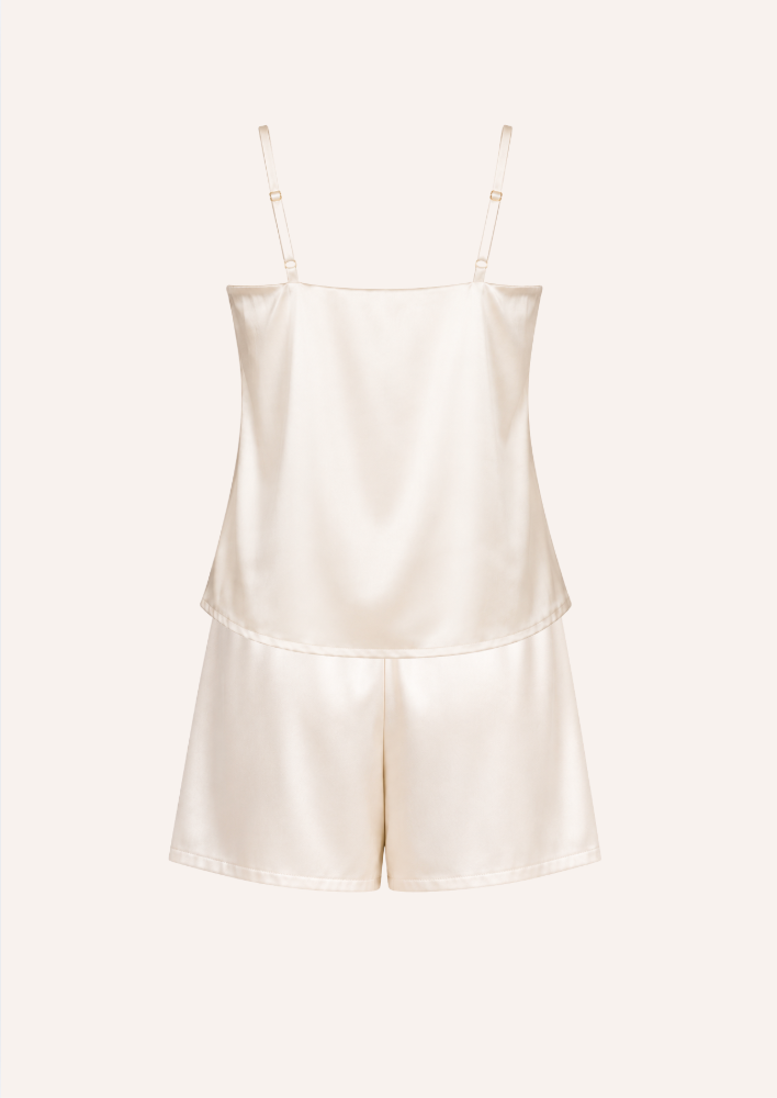 Thumbnail: Ivory Satin Sleep Set