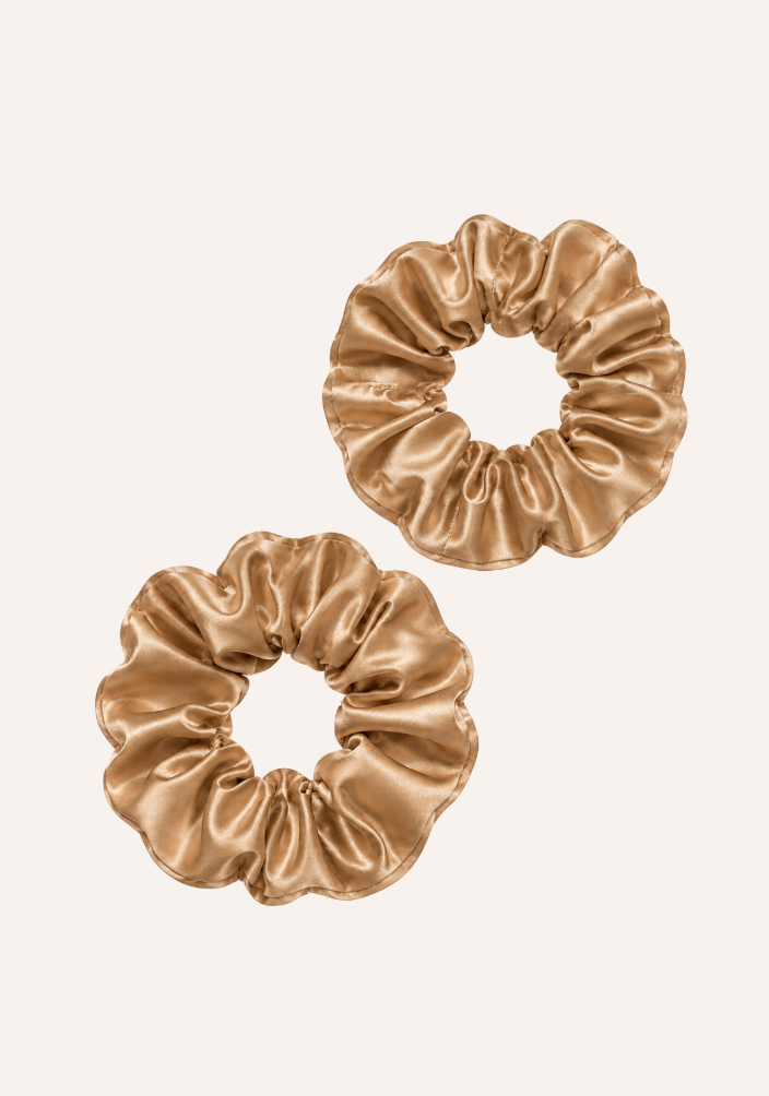 Thumbnail: Set of 3 Satin Hair Scrunchies