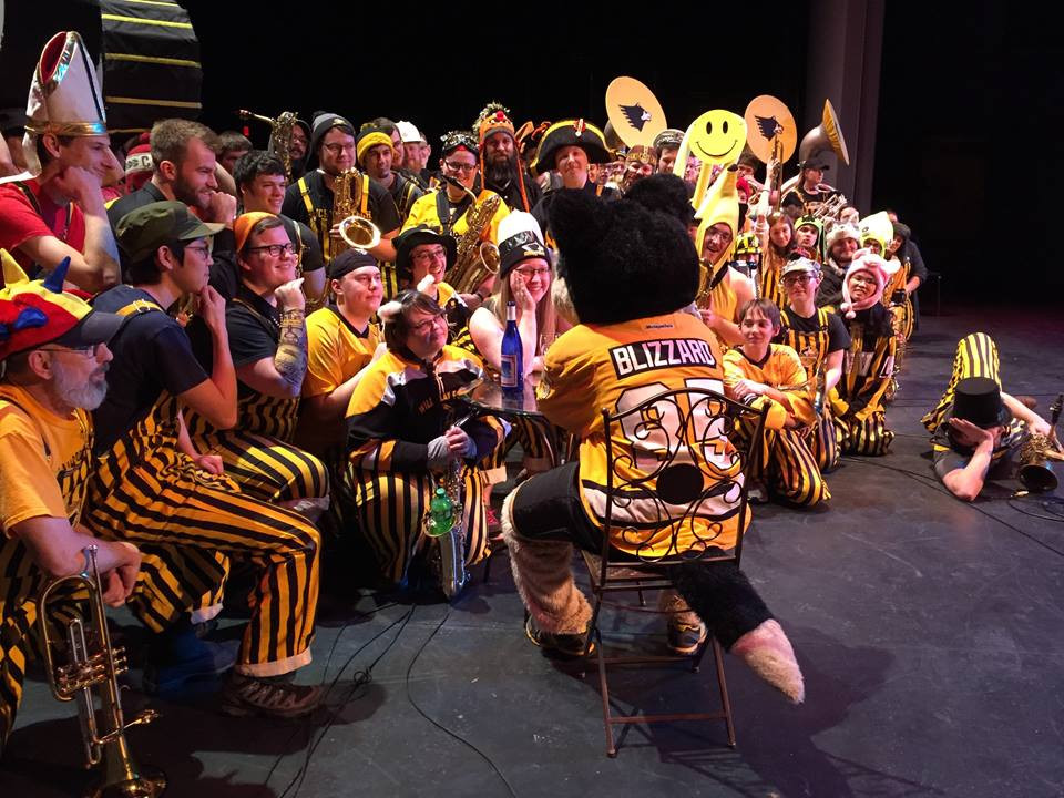 Getting Intimate with the Huskies Pep Band. 2017