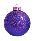 Pourpre et bleu Ornement