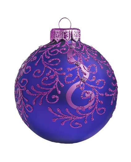 Purple and Blue Ornament