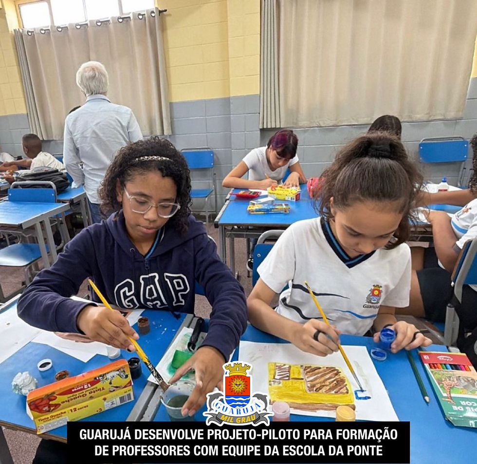 Guarujá desenvolve projeto-piloto para formação de professores com equipe da Escola da Ponte