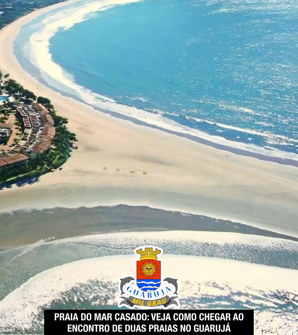 PRAIA DO MAR CASADO: VEJA COMO CHEGAR AO ENCONTRO DE DUAS PRAIAS NO GUARUJÁ