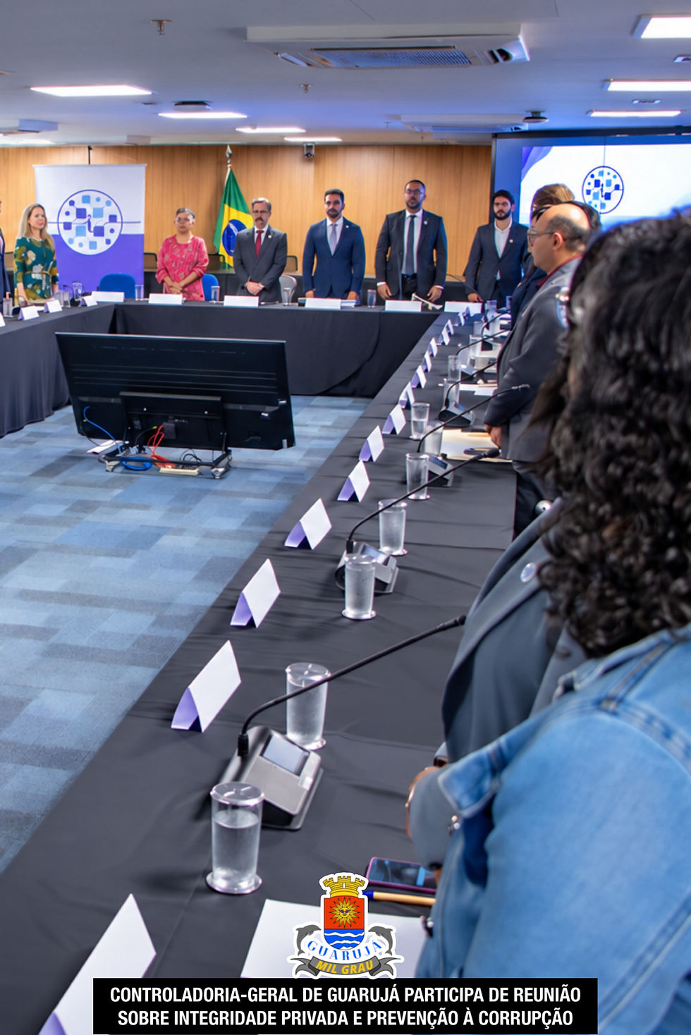 Controladoria-Geral de Guarujá participa de reunião sobre integridade privada e prevenção à corrupção