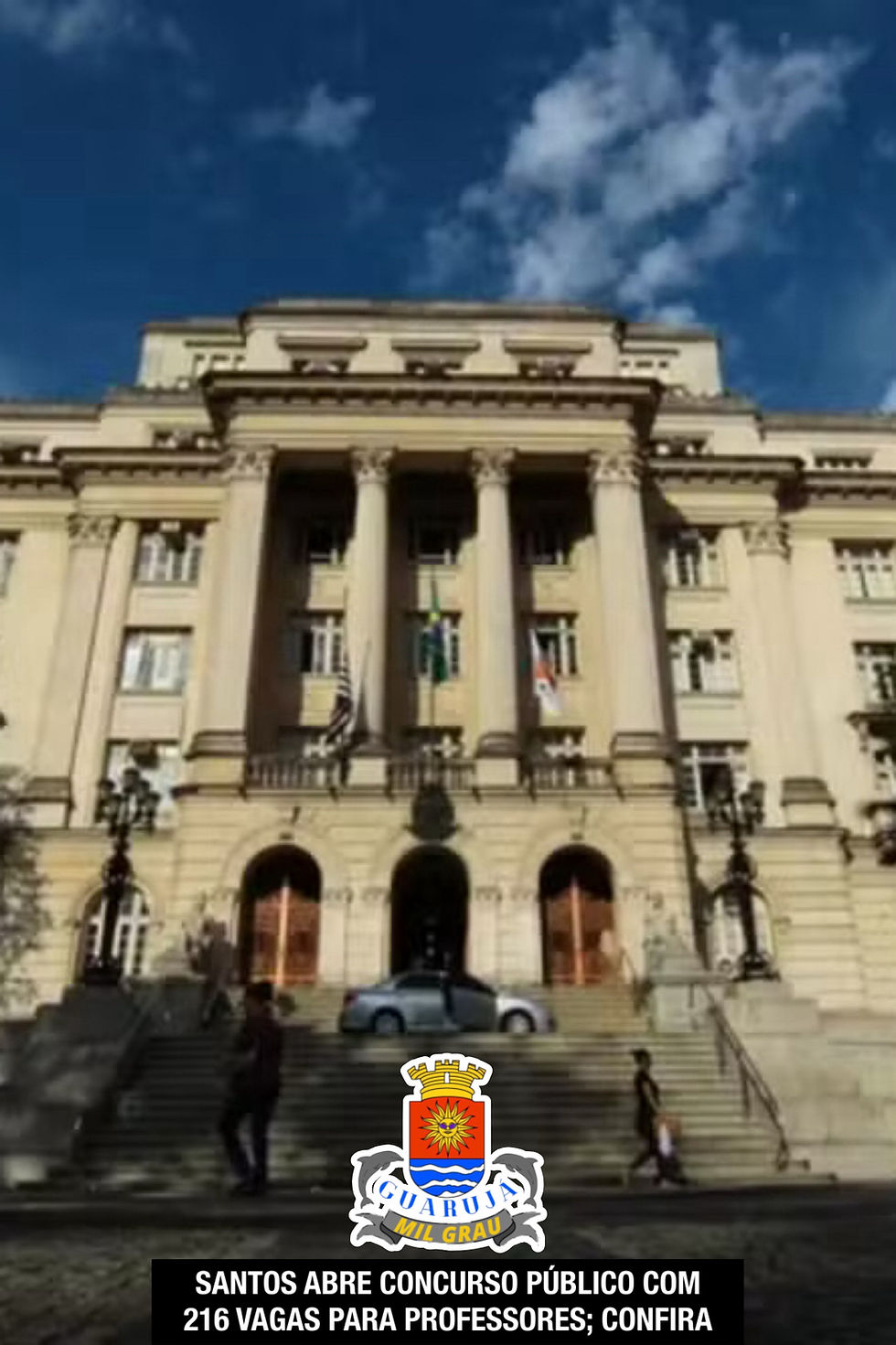 SANTOS ABRE CONCURSO PÚBLICO COM
216 VAGAS PARA PROFESSORES; CONFIRA