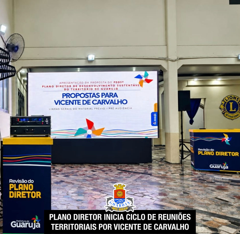 Plano Diretor inicia ciclo de reuniões territoriais por Vicente de Carvalho