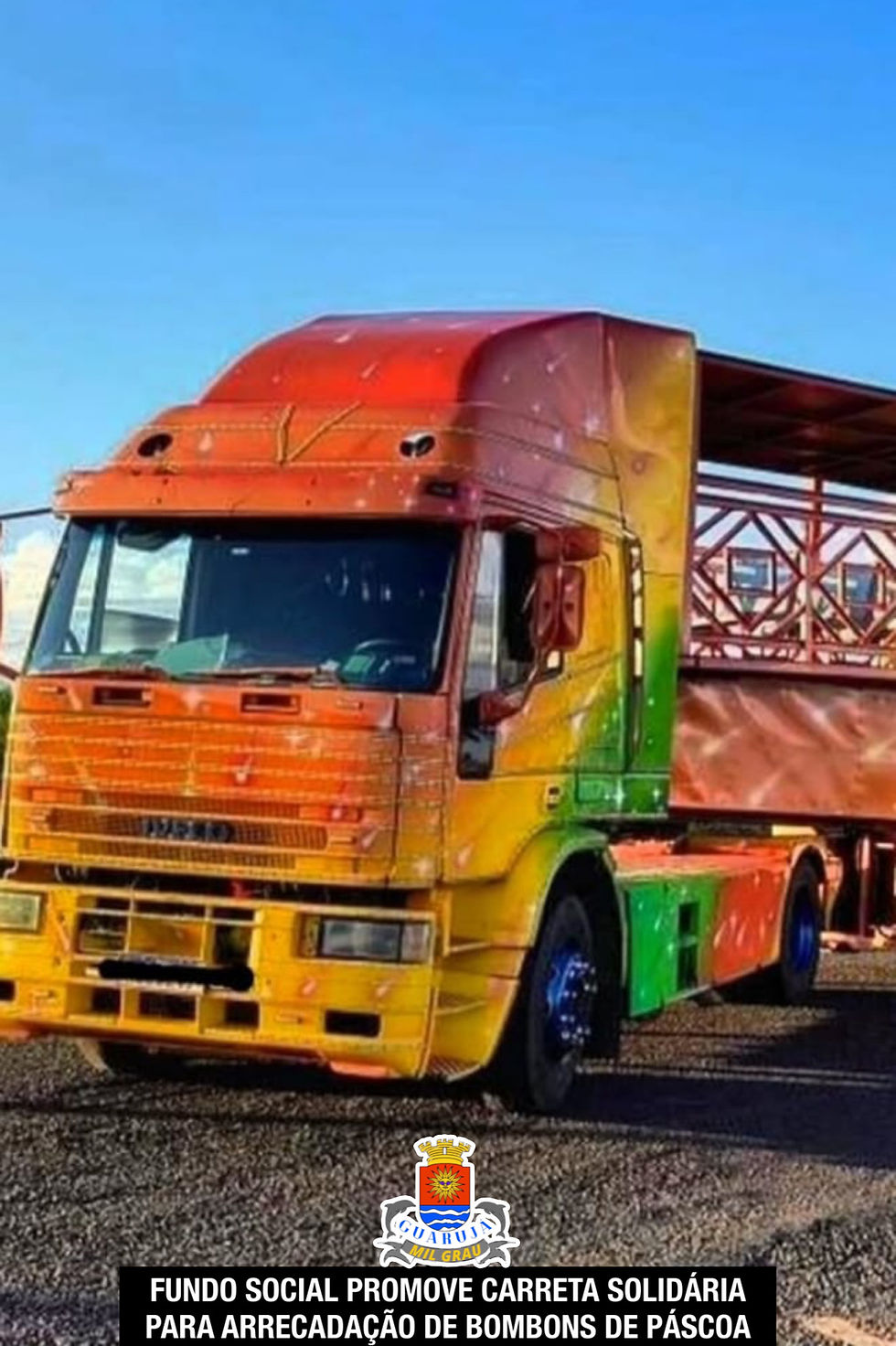 Fundo Social promove Carreta Solidária para arrecadação de bombons de Páscoa