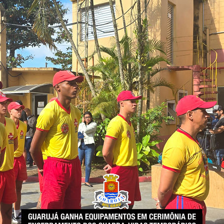 Guarujá ganha equipamentos em cerimônia de encerramento dos guarda-vidas temporários