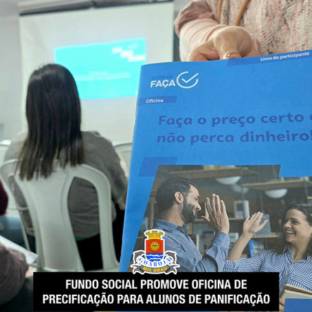 Guarujá realizou oficina de precificação para os alunos do curso de Panificação