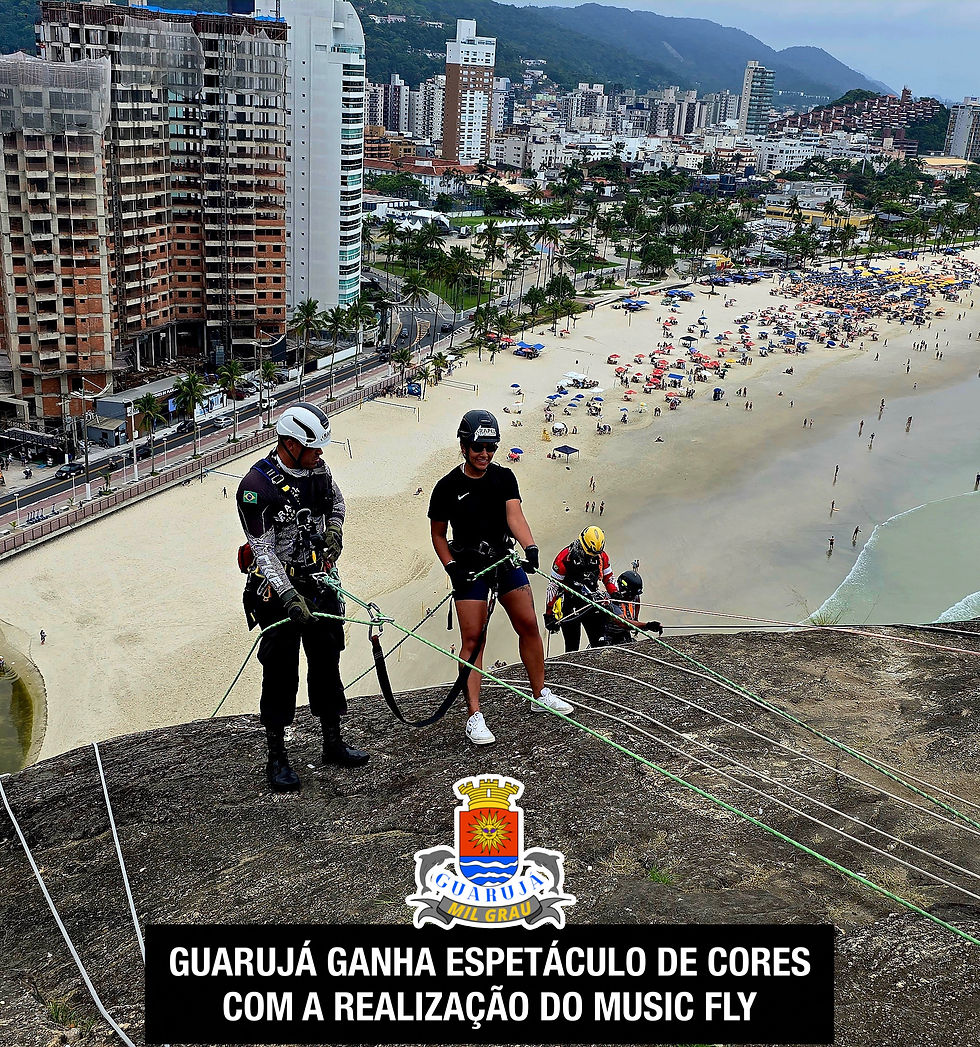 Guarujá ganha espetáculo de cores com a realização do Music Fly