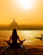 woman temple yog