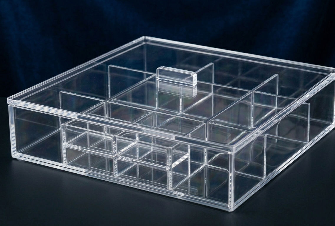 Caixa Organizadora com Divisórias Ajustáveis – 33x33cm