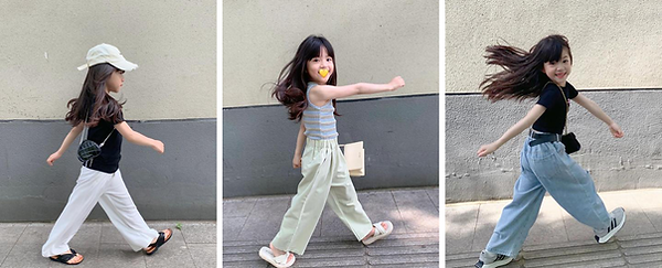 menina com várias roupas e estilos