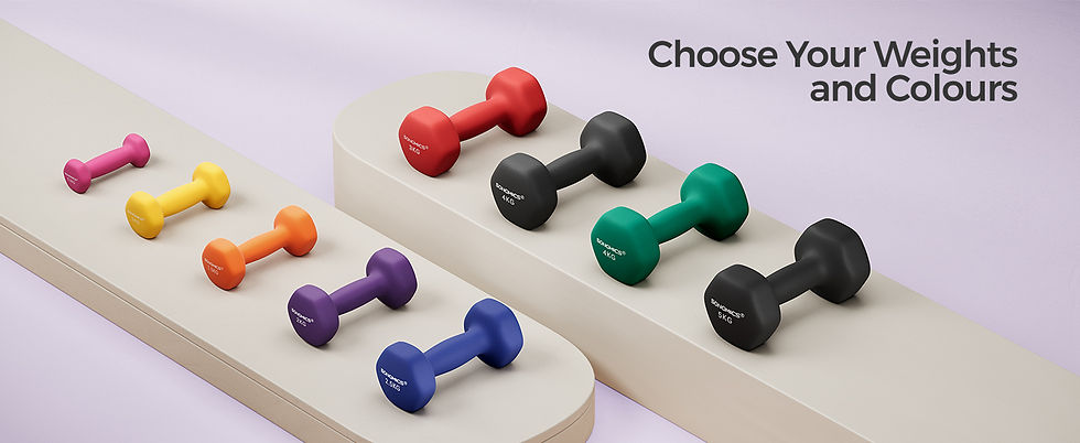 Thumbnail: Gear 4 Up PinkTone 1kg Dumbbells (Pair)