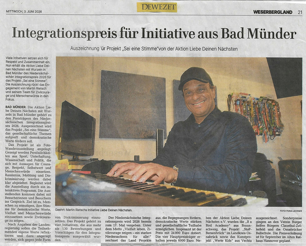 Integrationspreis für Initiative aus Bad Münder