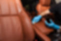 car interior being detailed