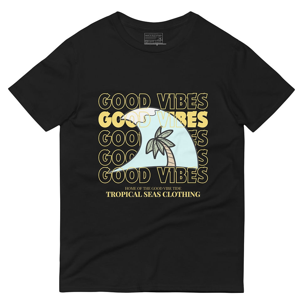 Thumbnail: Tropical Seas "Good Vibes" Short-Sleeve T-Shirt