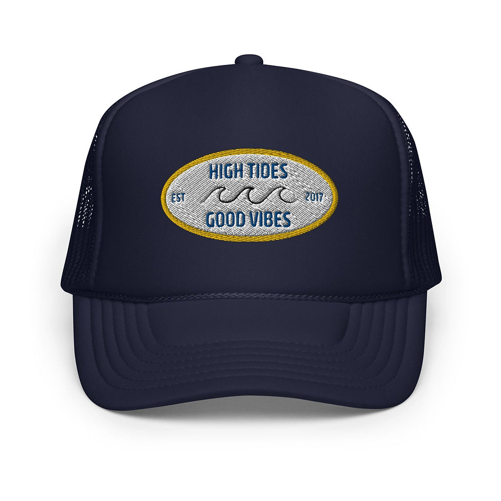 Thumbnail: High Tides Good Vibes Foam Trucker Hat