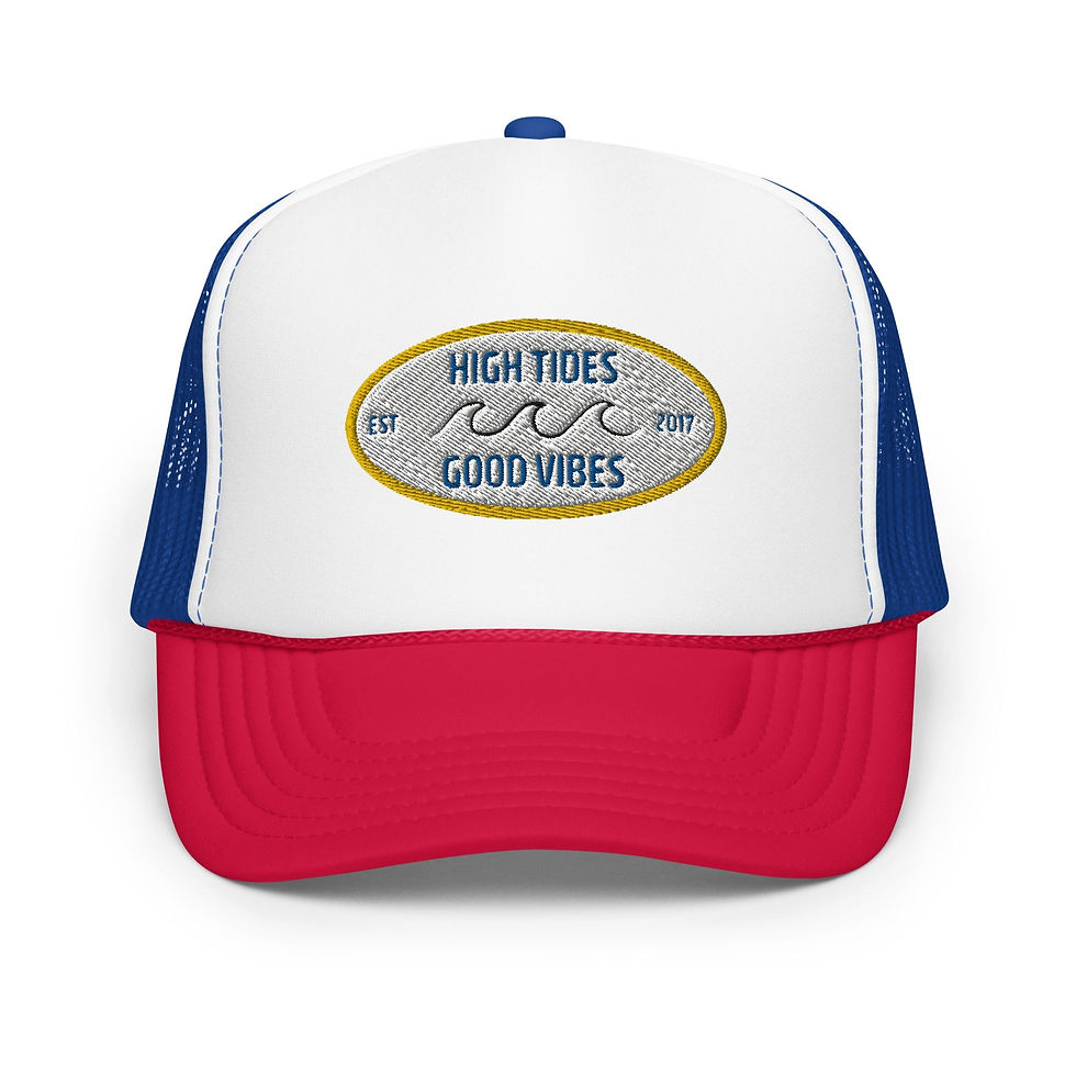 Thumbnail: High Tides Good Vibes Foam Trucker Hat