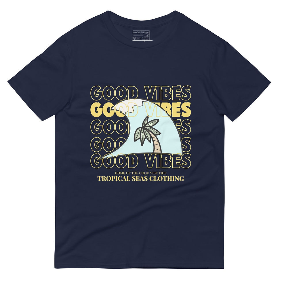 Thumbnail: Tropical Seas "Good Vibes" Short-Sleeve T-Shirt