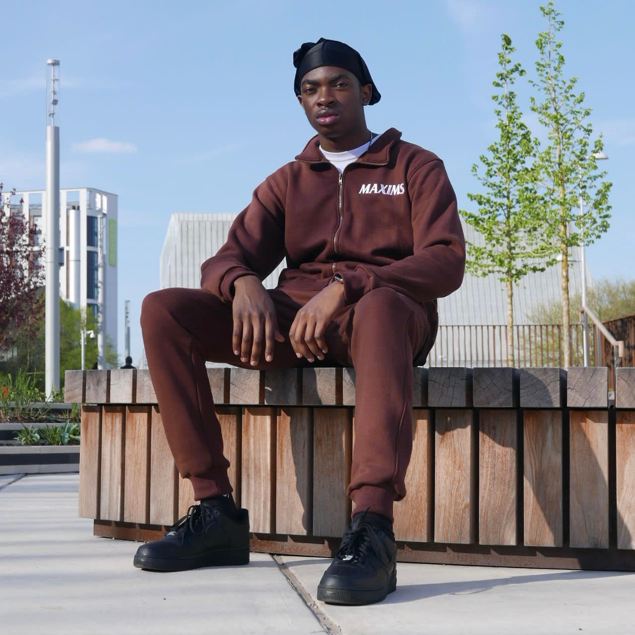 Maxims Gents Mocha Tracksuit