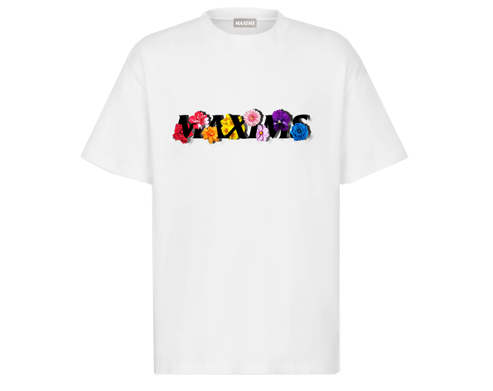 Maxims Floral White T-Shirt