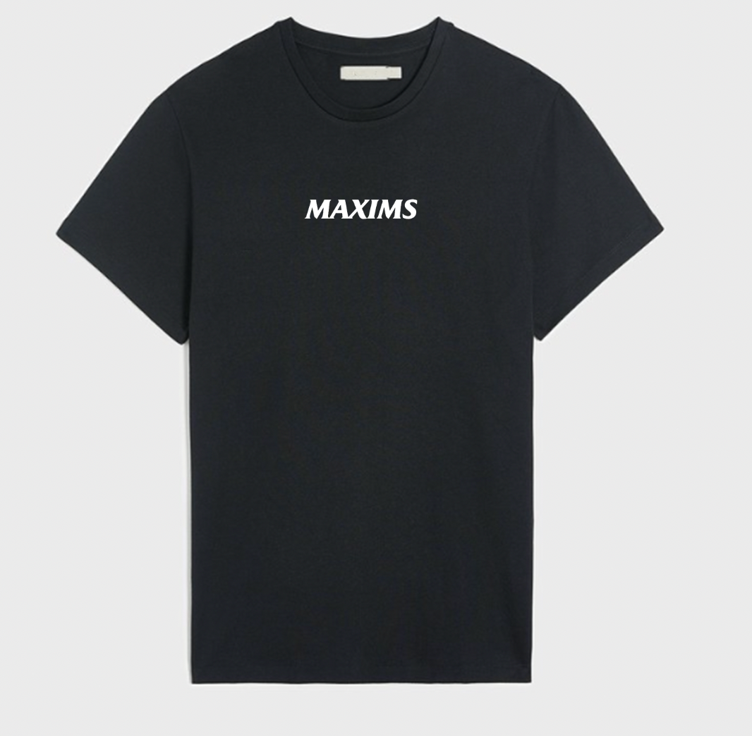 Maxims Black T-Shirt