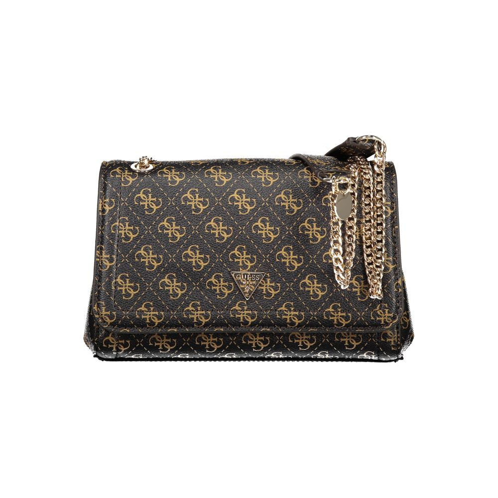 Guess Jeans Marrone Poliuretano Women Handbag