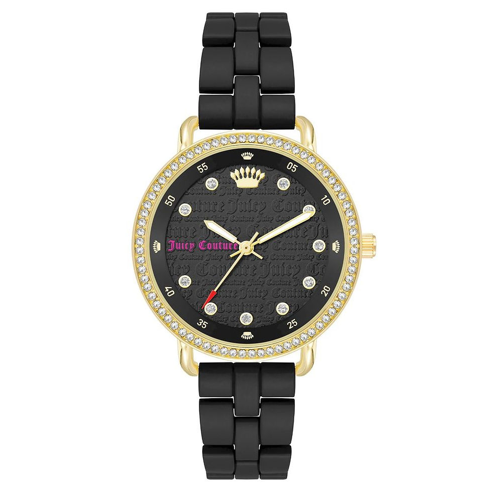 Juicy Couture Black Metal Dress Watch