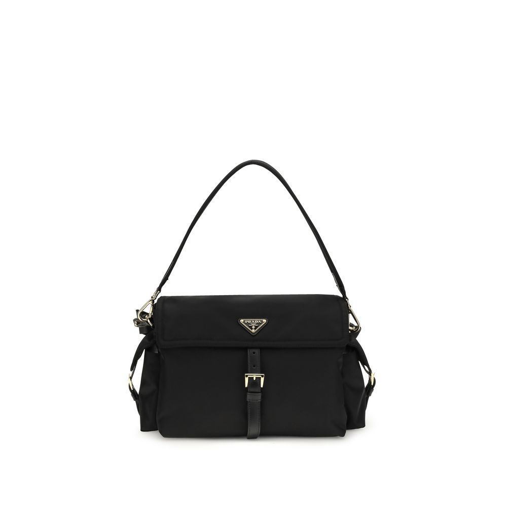 Prada Black Recycled Polyamide Shoulder Bag