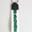 תמונה ממוזערת: Dolce & Gabbana Green Logo Polyester Silver Brass Holder Keychain Keyring